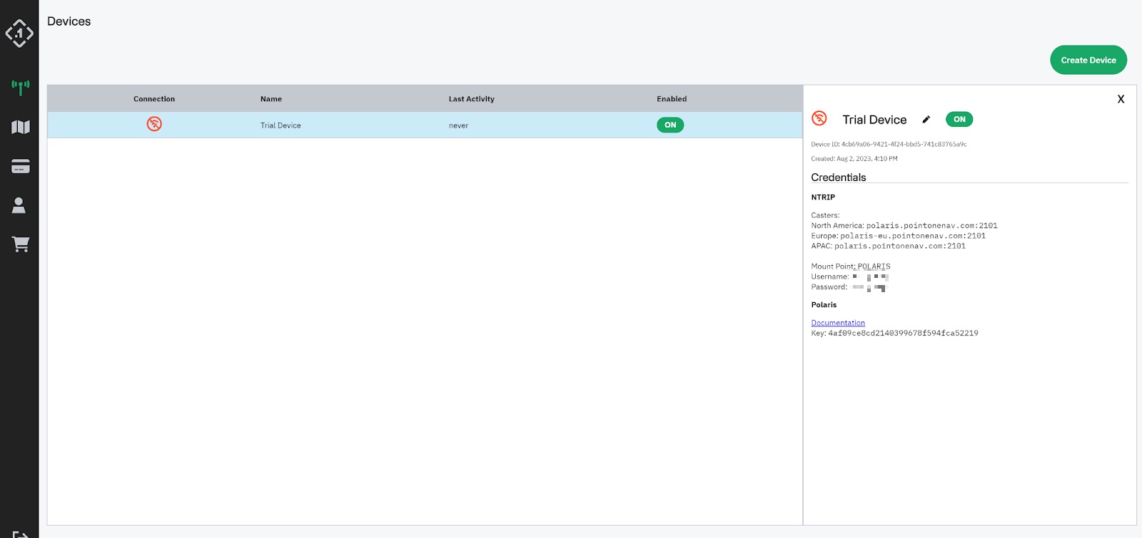 Point One Rtk Point One RTK Account Creation