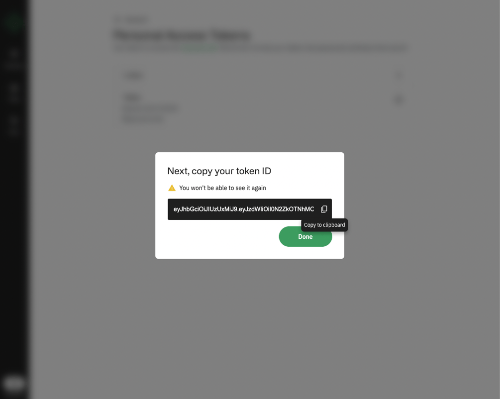 How to create a personal access token for the GraphQL API
